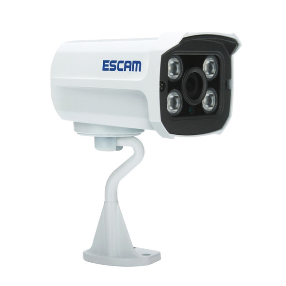 ESCAM QD300 HD 1080P IP66 Waterproof P2P POE IP Camera, Support Night Vision / Motion Detection / ONVIF (White)