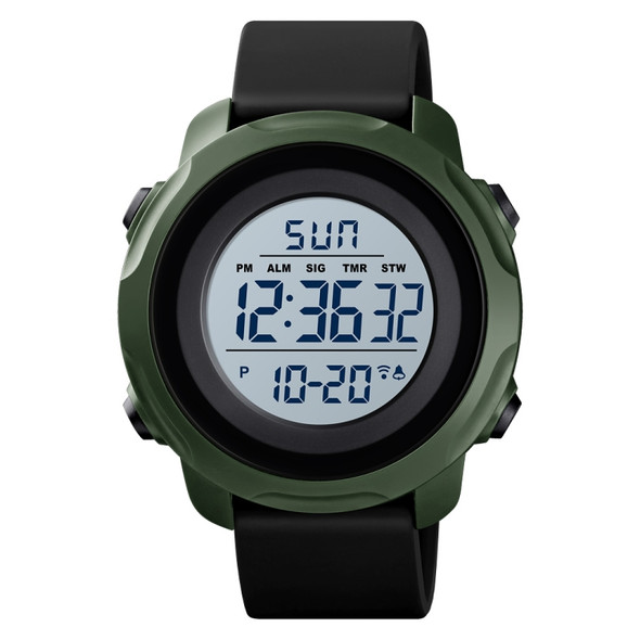 Skmei 1540 Fashion Outdoor Sports Large Dial Student Watch Multi Function Waterproof Mens Electronic Watch(Green)
