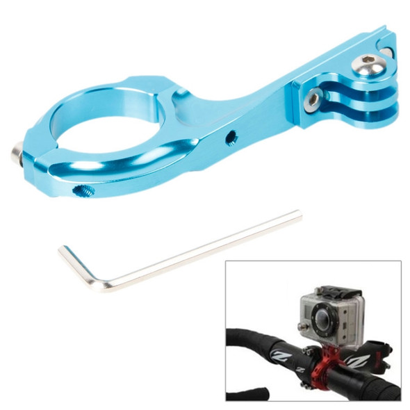 TMC HR85 Bike Aluminum Handle Bar Adapter Pro Mount for GoPro HERO10 Black / HERO9 Black / HERO8 Black /7 /6 /5 /5 Session /4 Session /4 /3+ /3 /2 /1, DJI Osmo Action, Xiaoyi and Other Action Cameras(Blue)