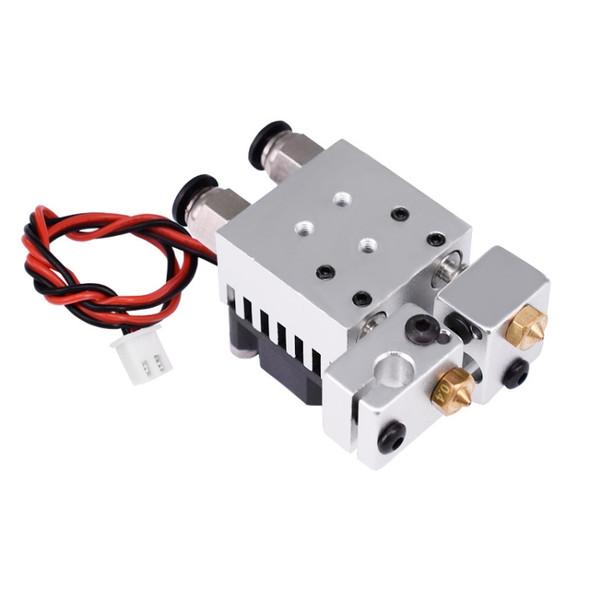 3D Printer Parts E3D V6 Back Screw With Cooling Fan Double-Head Mixed Color Extruded Aluminum Block Kit