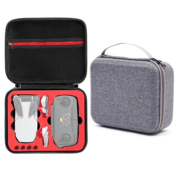 For DJI Mini SE Shockproof Carrying Hard Case Storage Bag, Size: 24 x 19 x 9cm(Grey + Red Liner)