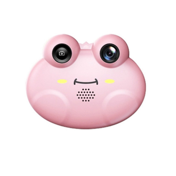 Frog Mini Children Digital HD Camera Single Lens SLR Toy Camera(Pink)
