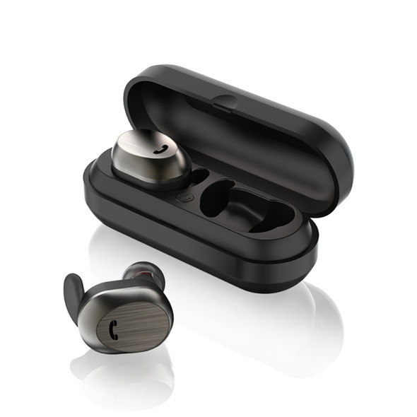 WK BD800 TWS Bluetooth 4.2 Wireless Separate Bluetooth Earphone with Magnetic Adsorption Charging Case(Black)