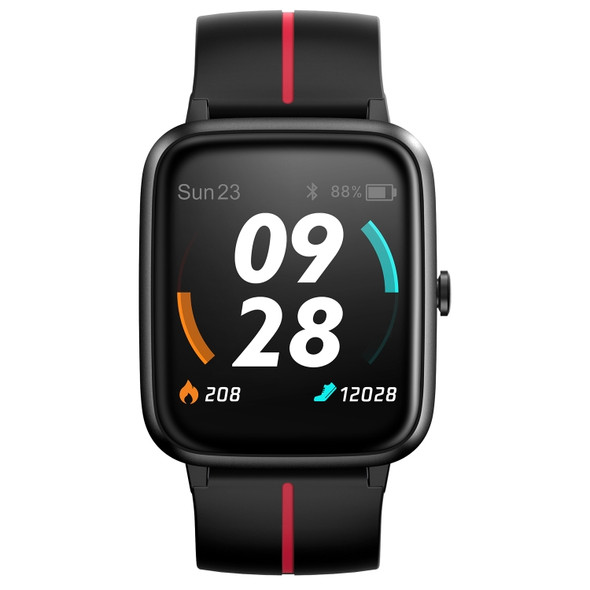 [HK Warehouse] Ulefone Watch GPS 1.3 inch TFT Touch Screen Bluetooth 4.2 Smart Watch, Support Sleep / Heart Rate Monitor & Built-in GPS & 14 Sports Mode(Black Red)