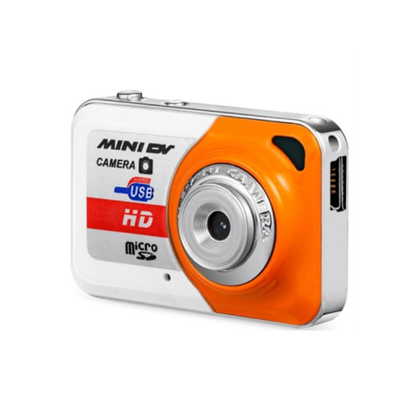 X6 Portable Ultra Mini HD Kids Digital Camera DV Camcorder with Key Ring, Support TF Card(Vibrant Orange)
