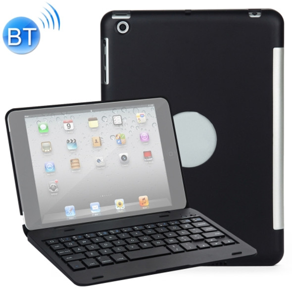 F1 For iPad mini 3 / 2 / 1 Laptop Version Plastic Bluetooth Keyboard Tablet Case (Black)