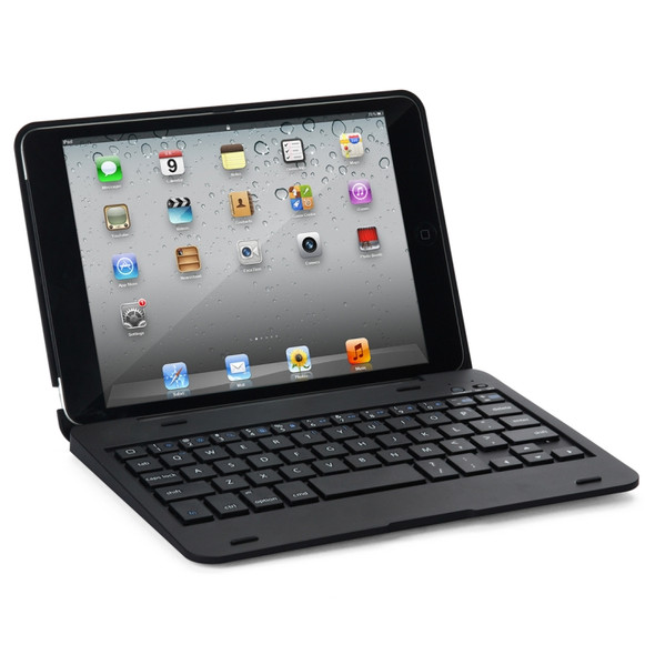 F1 For iPad mini 3 / 2 / 1 Laptop Version Plastic Bluetooth Keyboard Tablet Case (Black)