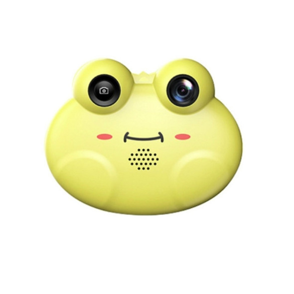 Frog Mini Children Digital HD Camera Single Lens SLR Toy Camera(Yellow)