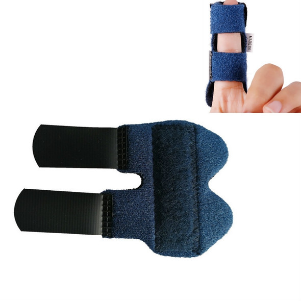 Aluminium Plate Finger Correction Sleeve Fixing Belt Finger Fracture Fixing Splint(Children Blue)