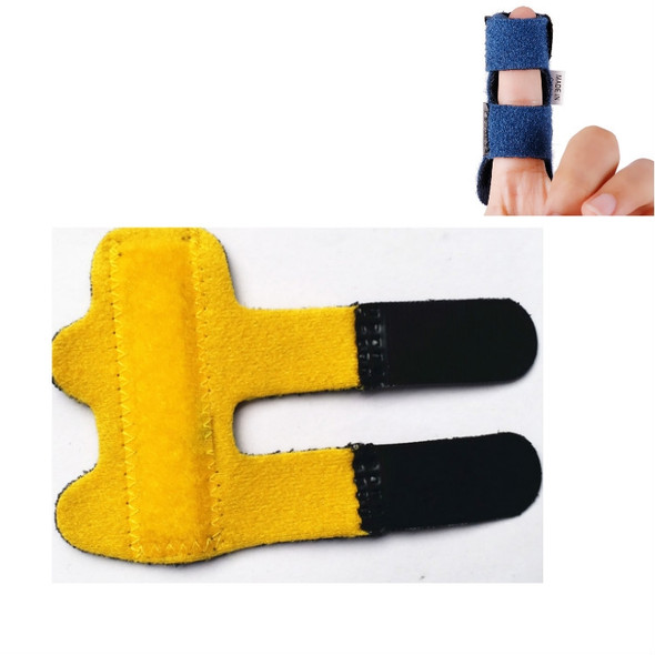 Aluminium Plate Finger Correction Sleeve Fixing Belt Finger Fracture Fixing Splint(Yellow)