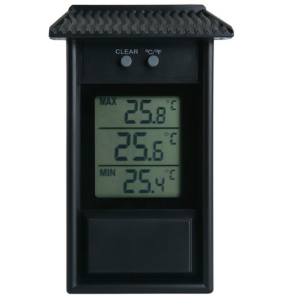 Eaves Shape Outdoor Garden Refrigerator Waterproof Thermometer(Black)