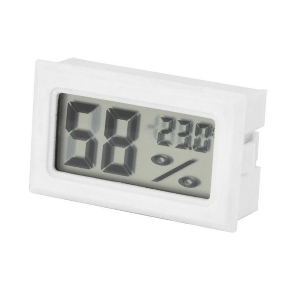 2 PCS LCD Display ABS Material Refrigerator Embedded Electronic Digital Display Temperature and Humidity Meter Random Color Delivery