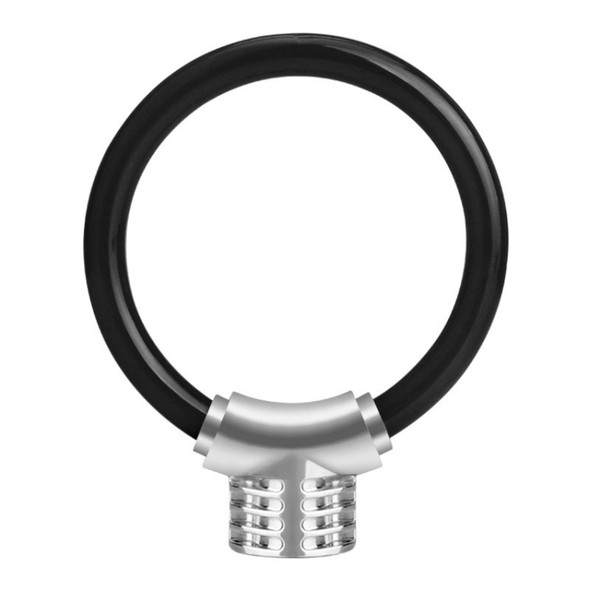 Bicycle Ring Lock Anti-Theft Lock Bicycle Portable Mini Safety Lock Racket Lock Bold Cable Lock, Colour: Black