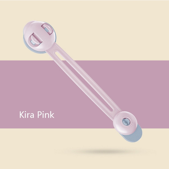 5 PCS Baby Anti-Clip Hand Cabinet Door Lock Baby Protective Refrigerator Lock Drawer Lock, Colour: Kira Pink