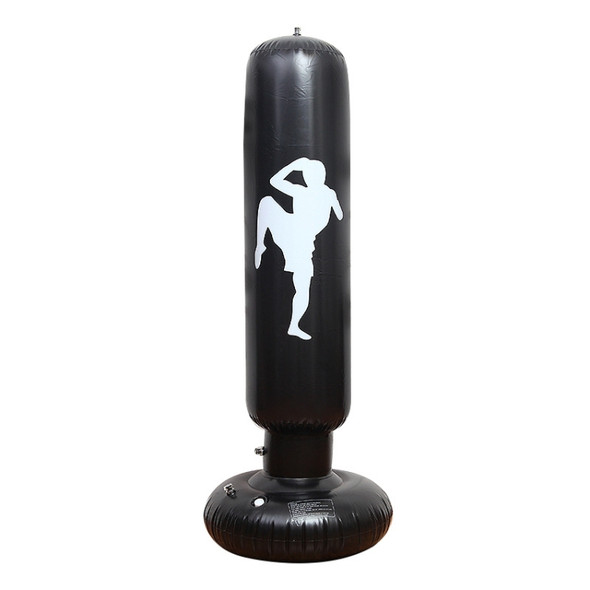 Inflatable Boxing Punching Bag Vertical Children Adult Vent Fitness Inflatable Tumbler Boxing Column, Height：1.5m