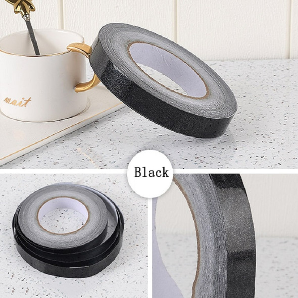 2 PCS Home Decoration Self-Adhesive Ceiling Beauty Sideline Tile Beauty Seam Sticker, Specification: 5cmx10m(Brushed Black)