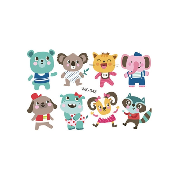 30 PCS Cartoon Animal ChildrenTemporary Tattoo Sticker(WK-043)