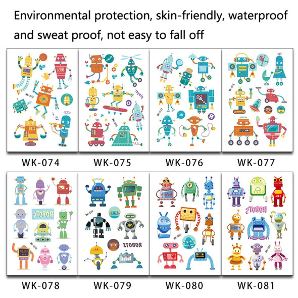 30 PCS Children Cartoon Temporary Tattoo Stickers(WK-074)