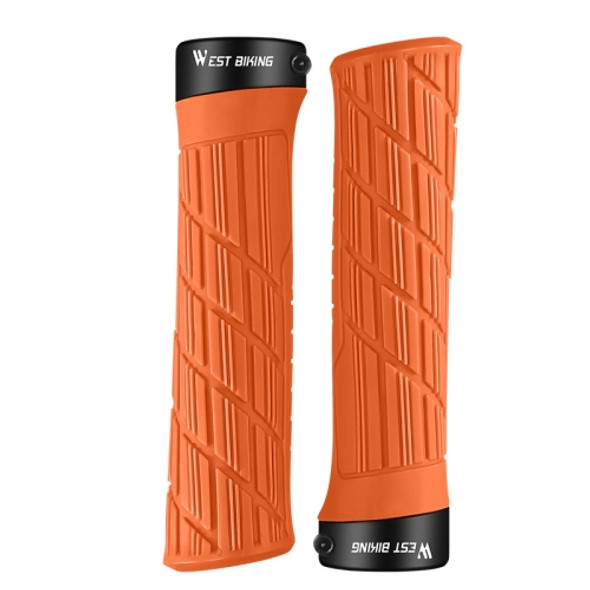 WEST BIKING Bicycle Anti-Skid And Shock-Absorbing Comfortable Grip Cover(Orange)