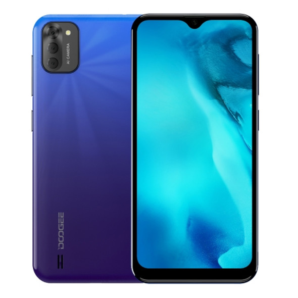 DOOGEE X93, 2GB+16GB, Triple Back Cameras, 4350mAh Battery,  6.1 inch Android 10 GO MTK6580 Quad-Core 28nm up to 1.3GHz, Network: 3G, Dual SIM (Sapphire Blue)