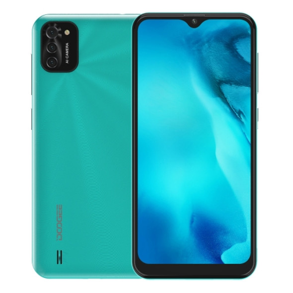 DOOGEE X93, 2GB+16GB, Triple Back Cameras, 4350mAh Battery,  6.1 inch Android 10 GO MTK6580 Quad-Core 28nm up to 1.3GHz, Network: 3G, Dual SIM (Green)