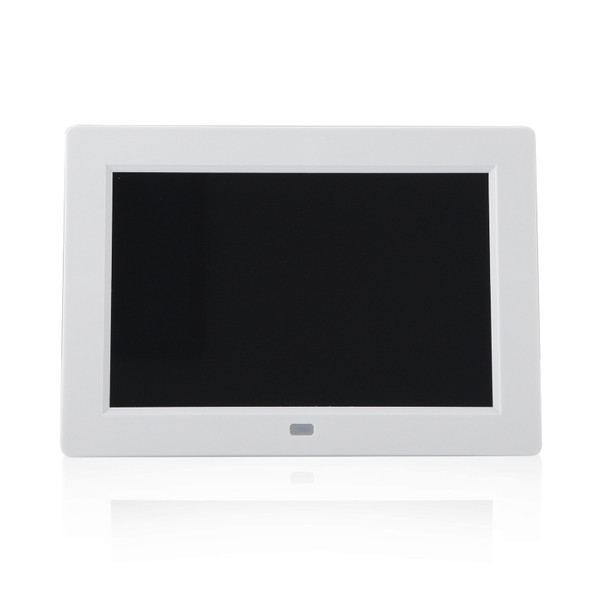 XCLT8080 8 inch TFT Screen Digital Photo Frame 1280*800 with Holder & Remote Control, Support USB / SD Card Input (White)
