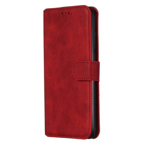 For Xiaomi Redmi Note 8T Classic Calf Texture Horizontal Flip PU Leather Case, with Holder & Card Slots & Wallet(Red)