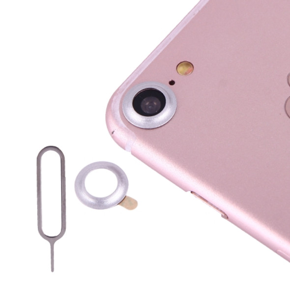 For iPhone 7 Rear Camera Lens Protective Cover with Needle(Silver)