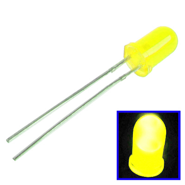 1000pcs 5mm Yellow Light Round LED Lamp (1000pcs in one packaging, the price is for 1000pcs)(Yellow)