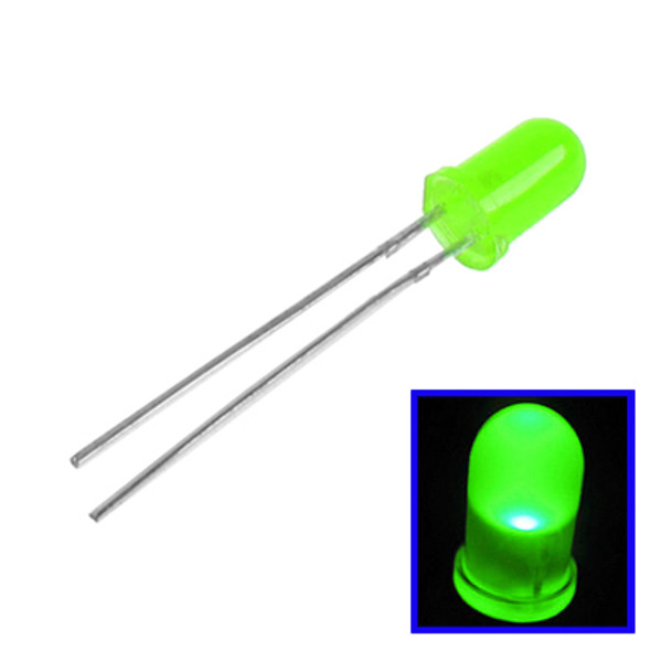 1000 PCS 3mm Green Light Round LED Lamp(Green)