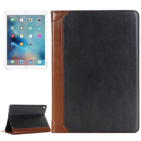 Book Style Polished Surface Horizontal Flip Leather Case with Holder & Card Slots & Wallet for iPad Pro 9.7 inch(Grey)