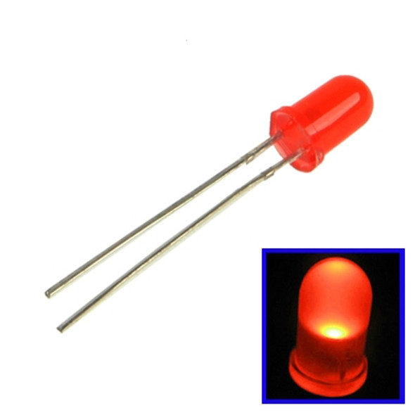 1000 PCS 3mm Red Light Round LED Lamp(Red)