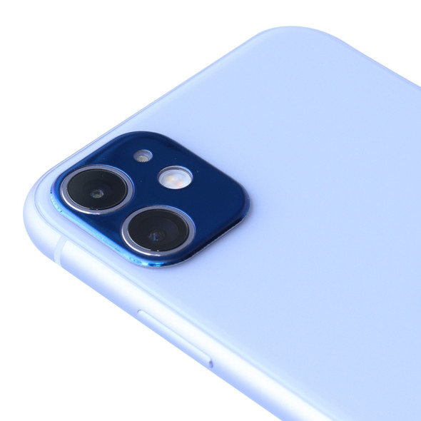 Aluminum Alloy Camera Lens Protector for iPhone 11(Blue)