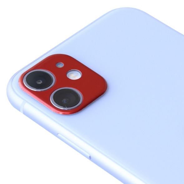Aluminum Alloy Camera Lens Protector for iPhone 11(Red)