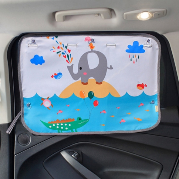 Waterpark Pattern Car Large Rear Window Sunscreen Insulation Window Sunshade Cover, Size: 70*50cm