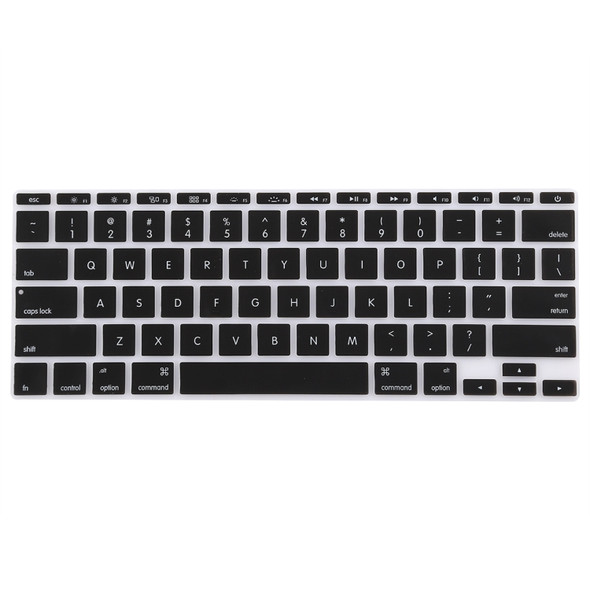 Keyboard Protector Silica Gel Film for MacBook Air 11.6 inch (A1370 / A1465)(Black)