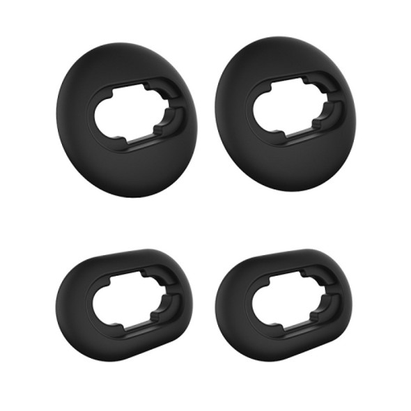 2 Sets Bluetooth Earphone Silicone Earplug Caps For Samsung Galaxy Buds Live(Black-2 Pairs)