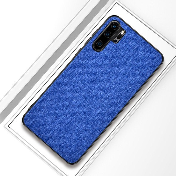 Shockproof Cloth Texture PC+ TPU Protective Case for Huawei P30 Pro (Dark Blue)