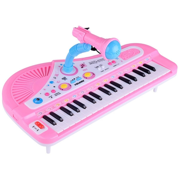 Electronic Organ Keyboard 37-key Electronic Piano with Stands & Microphone, Random Color Delivery