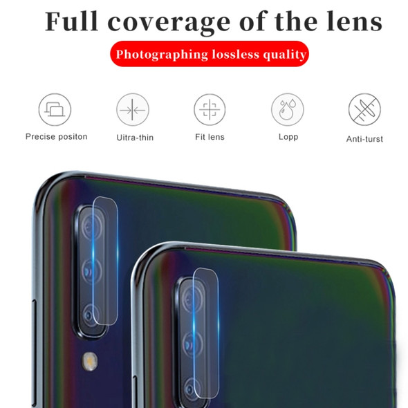 For Galaxy A70 9D Transparent Rear Camera Lens Protector Tempered Glass Film