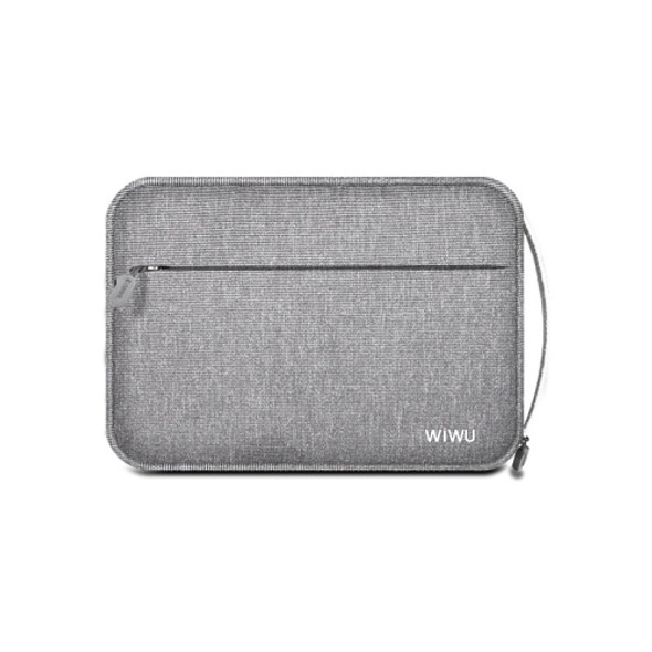 WIWU Portable Waterproof Multi-functional Headphone Charger Data Cable Storage Bag, Size: 25.5x18.5x7cm(Grey)