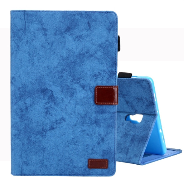 For Galaxy Tab A 10.5 / T590 Business Style Horizontal Flip Leather Case, with Holder & Card Slot & Photo Frame & Sleep / Wake-up Function(Blue)