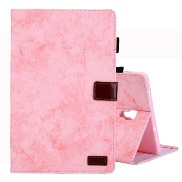 For Galaxy Tab A 10.5 / T590 Business Style Horizontal Flip Leather Case, with Holder & Card Slot & Photo Frame & Sleep / Wake-up Function(Pink)