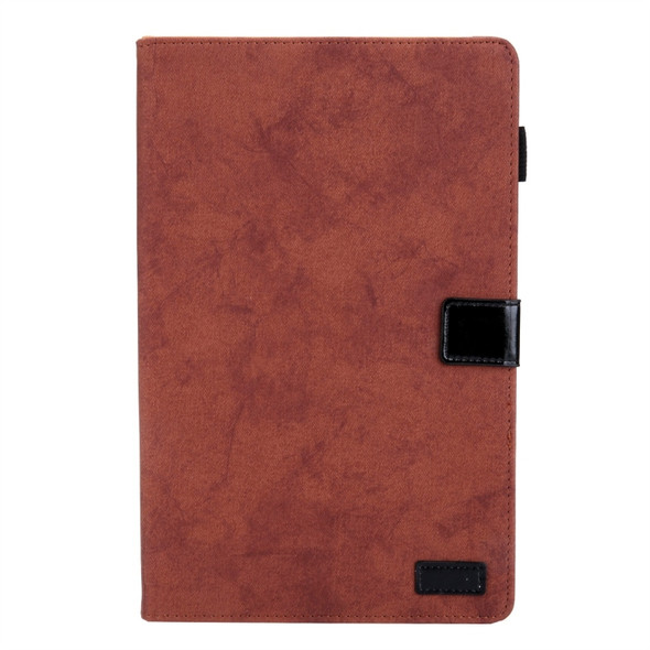 For Galaxy Tab A 10.5 / T590 Business Style Horizontal Flip Leather Case, with Holder & Card Slot & Photo Frame & Sleep / Wake-up Function(Brown)