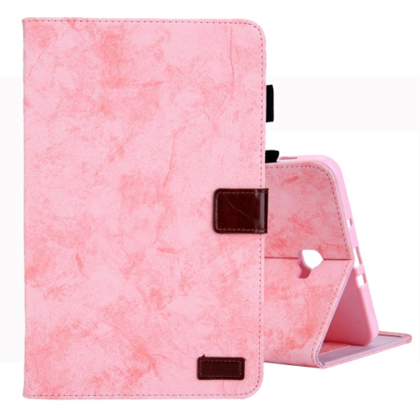 For Galaxy Tab A 10.1 (2016) / T580 Business Style Horizontal Flip Leather Case, with Holder & Card Slot & Photo Frame & Sleep / Wake-up Function(Pink)