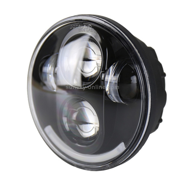 5.75 inch DC12V 6000K-6500K 40W Car LED Headlight for Harley(Black)