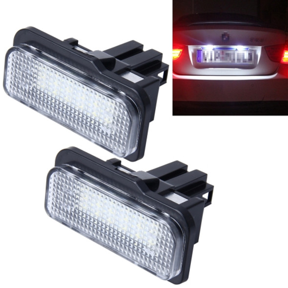 2 PCS Canbus License Plate Light with 24 SMD-3528 Lamps for Benz