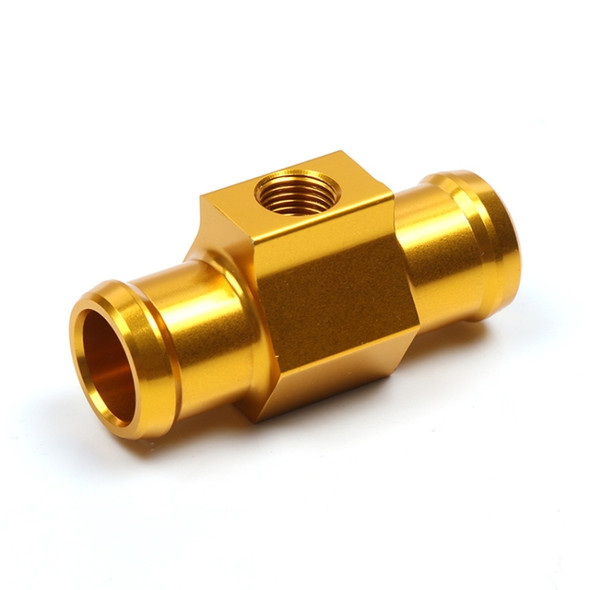 Motorcycle Modification Parts Universal CNC Aluminum Water Temperature Gauge Sensor Joint Transfer Interface, Size: 22mm(Gold)