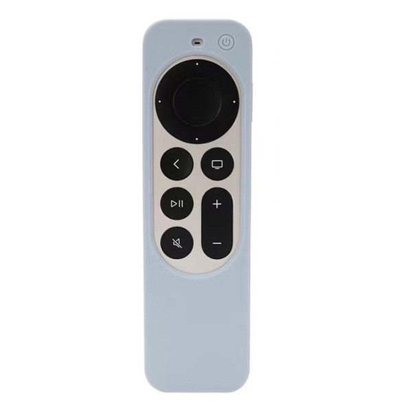 Silicone Protective Case Cover For Apple TV 4K 4th 2021 Siri Remote Controller(Grey)