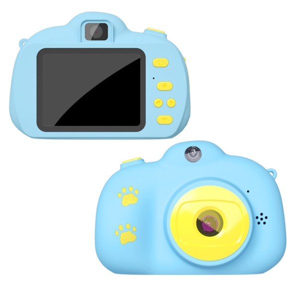 RK-K9 2.0 / 2.4 inch 2000W Pixel Dual-lens Child Camera, Support Game & Video & 64GB TF Card (Blue)